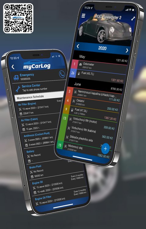 Manage all information and logs about PGO Speedster 2 by PGO with myCarLog!!