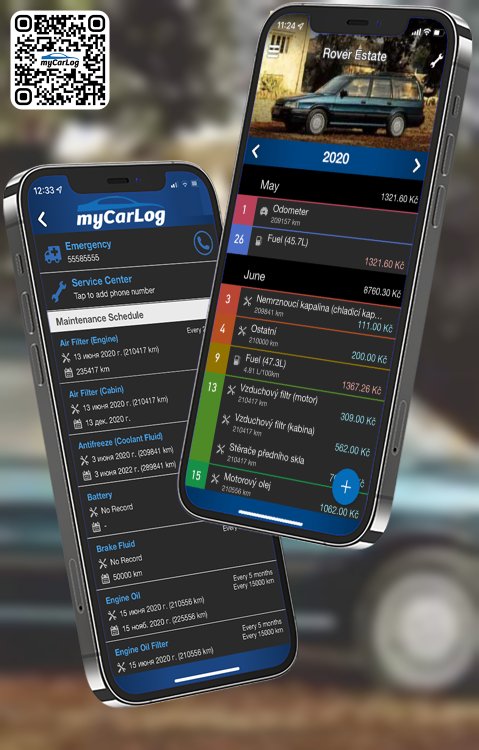 Manage all information and logs about Rover Estate by Rover with myCarLog!!