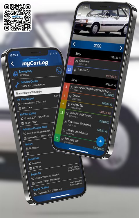 Manage all information and logs about Subaru L-series Coupe by Subaru with myCarLog!!