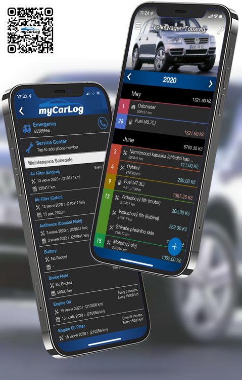 Manage all information and logs about Volkswagen Touareg by Volkswagen with myCarLog!!