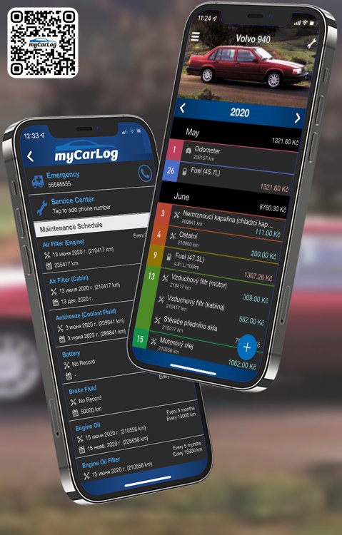 Manage all information and logs about Volvo 940 by Volvo with myCarLog!!